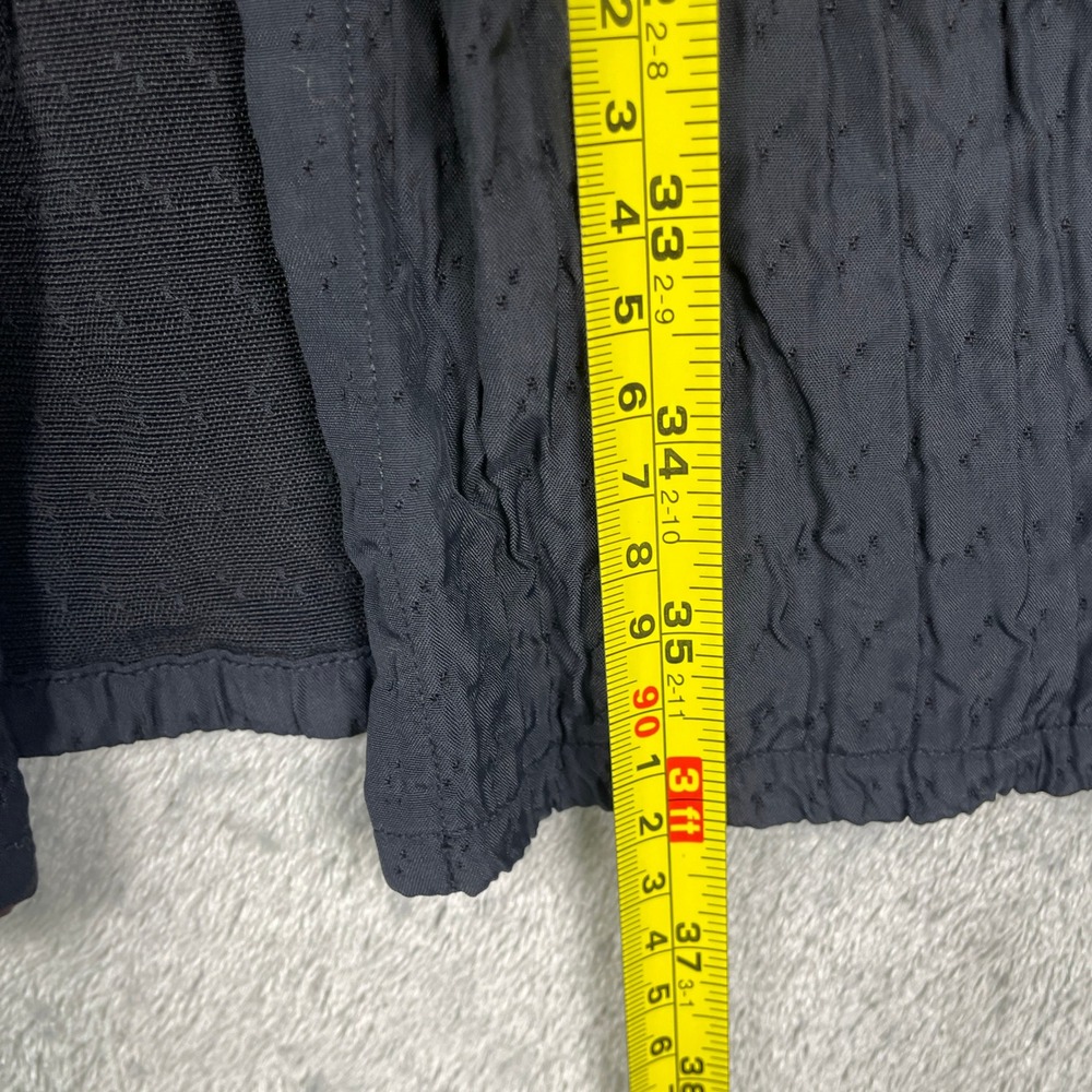 Eileen Fisher Maxi Skirt Womens S Black Very Good Textured Wool Blend Italian - Picture 7 of 7